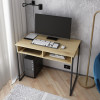 Schreibtisch Doros Bart Ewok Eiche mit Ablage 100x55x78,1 (41510114)