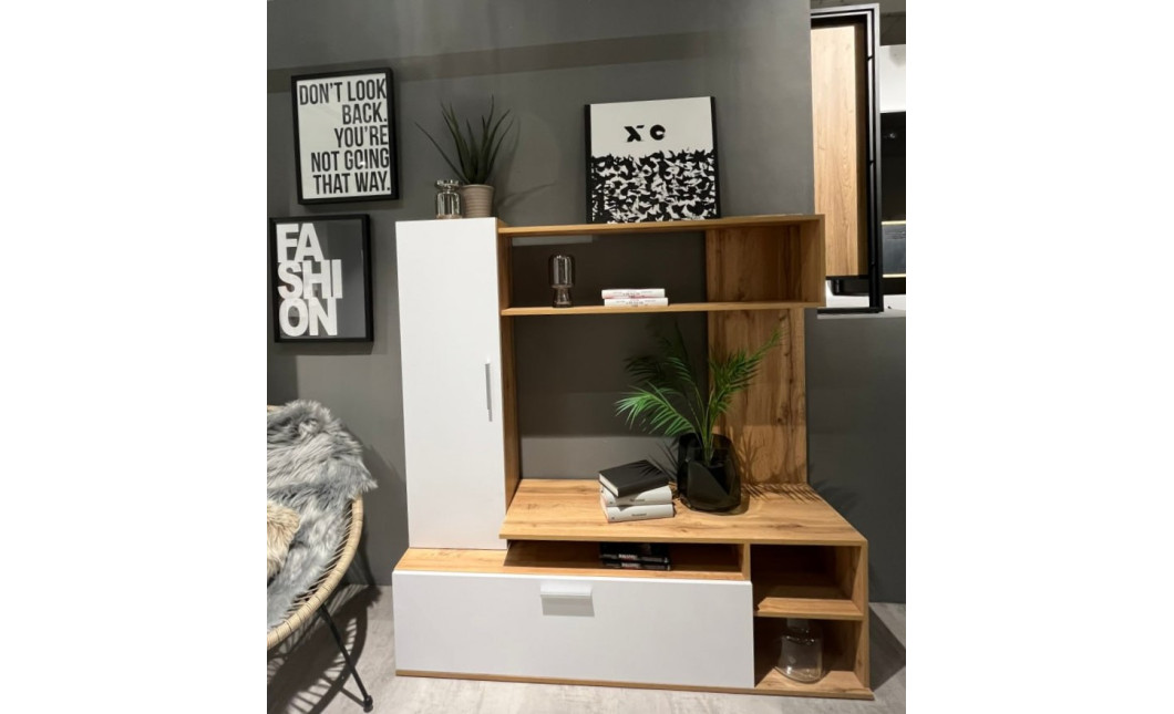 Kleiderschrank Doros Kona Tahoe/Weiß 151x40x147 (44900388)