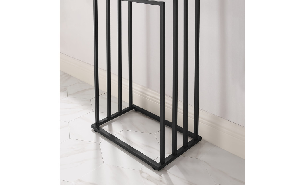 Handtuchständer 4 Sprossen Schwarz (10028161)