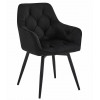 Stuhl JORK360 Samt Schwarz/Schwarz (10039631)