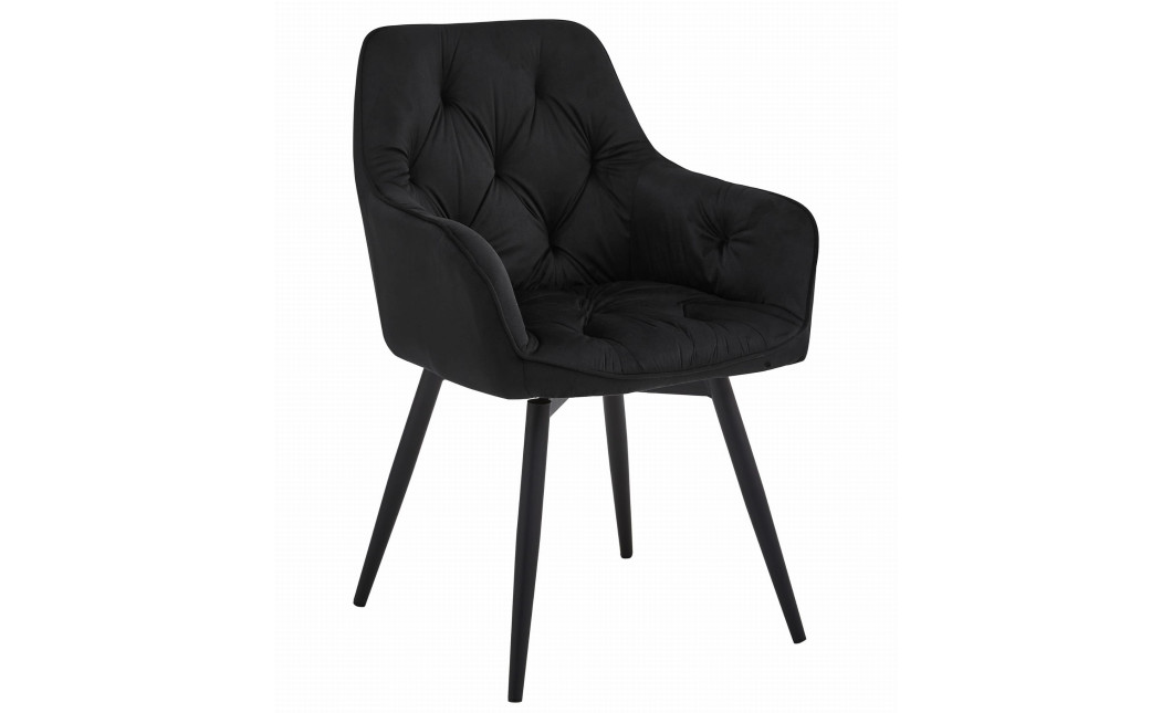 Stuhl JORK360 Samt Schwarz/Schwarz (10039631)