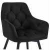 Stuhl JORK360 Samt Schwarz/Schwarz (10039631)