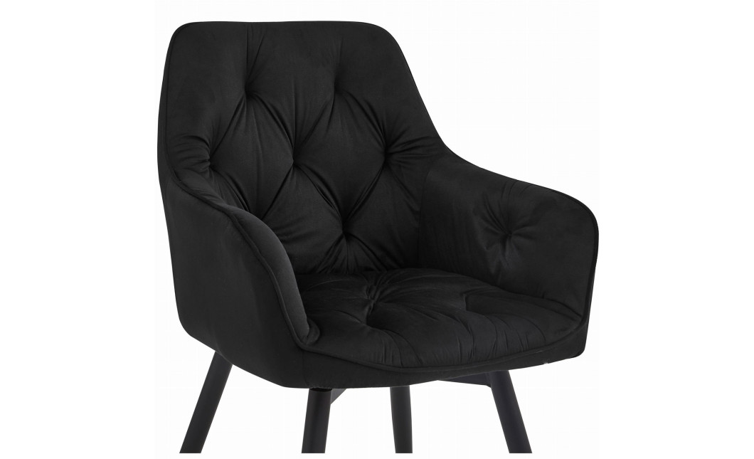 Stuhl JORK360 Samt Schwarz/Schwarz (10039631)