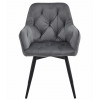 Stuhl JORK360 Samt Dunkelgrau/Schwarz (10039641)