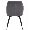 Stuhl JORK360 Samt Dunkelgrau/Schwarz (10039641)