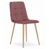 Stuhl KARA Samt Rosa/Holzfarbe (10037871)