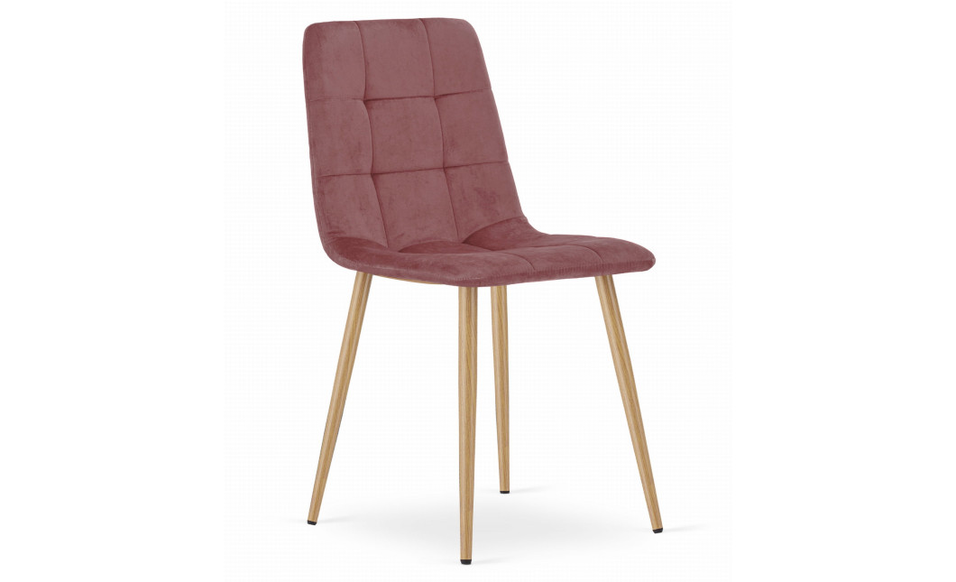Stuhl KARA Samt Rosa/Holzfarbe (10037871)