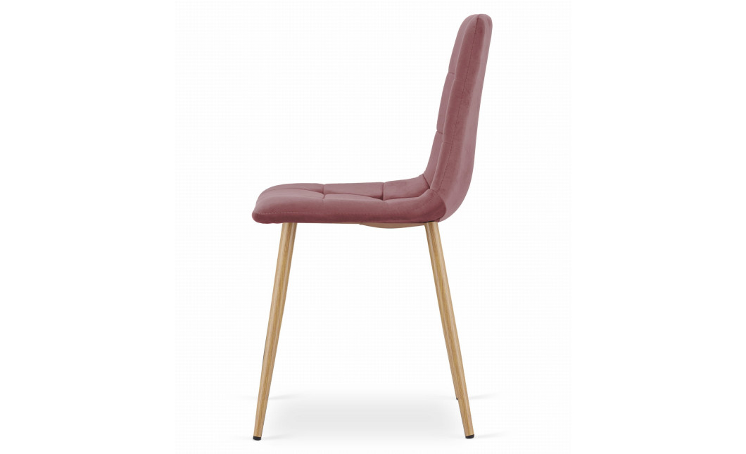 Stuhl KARA Samt Rosa/Holzfarbe (10037871)