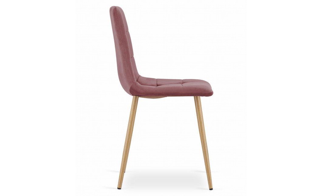 Stuhl KARA Samt Rosa/Holzfarbe (10037871)