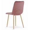 Stuhl LAVA Samt Rosa/Holzfarbe (10037851)