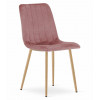 Stuhl LAVA Samt Rosa/Holzfarbe (10037851)
