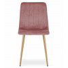 Stuhl LAVA Samt Rosa/Holzfarbe (10037851)