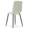 Stuhl LIBRA Stoff Beige/Schwarze Beine (10040271)