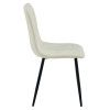 Stuhl LIBRA Stoff Beige/Schwarze Beine (10040271)