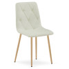 Stuhl LIBRA Stoff Beige/Holzfarbe Beine (10040841)