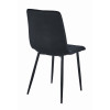 Stuhl LIBRA Samt Schwarz/Schwarze Beine (10038351)