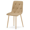 Stuhl LIBRA Stoff Braun/Holzfarbe Beine (10040851)