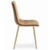 Stuhl LIBRA Samt Braun/Holzfarbe Beine (10039281)