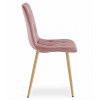 Stuhl LIBRA Samt Rosa/Holzfarbe (10039211)