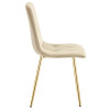 Stuhl LIBRA Samt Hellbeige/Gold (10040231)