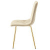 Stuhl LIBRA Samt Hellbeige/Gold (10040231)