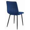 Stuhl LIBRA Samt Dunkelblau/Schwarze Beine (10038371)