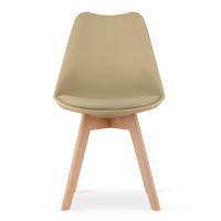 Stuhl MARK Dunkelbeige/Natur (10039691)