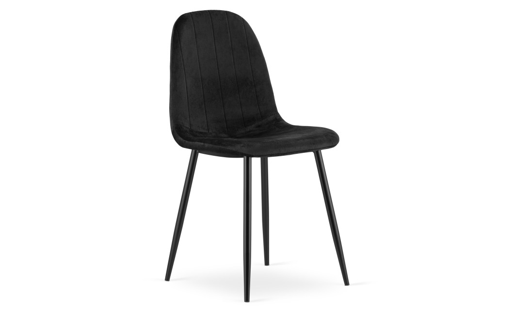 Stuhl PADVA Samt Schwarz/Schwarz (10043131)