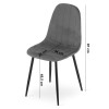Stuhl PADVA Samt Schwarz/Schwarz (10043131)