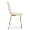 Stuhl PADVA Samt Hellbeige/Eiche (10043221)