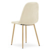 Stuhl PADVA Samt Hellbeige/Eiche (10043221)