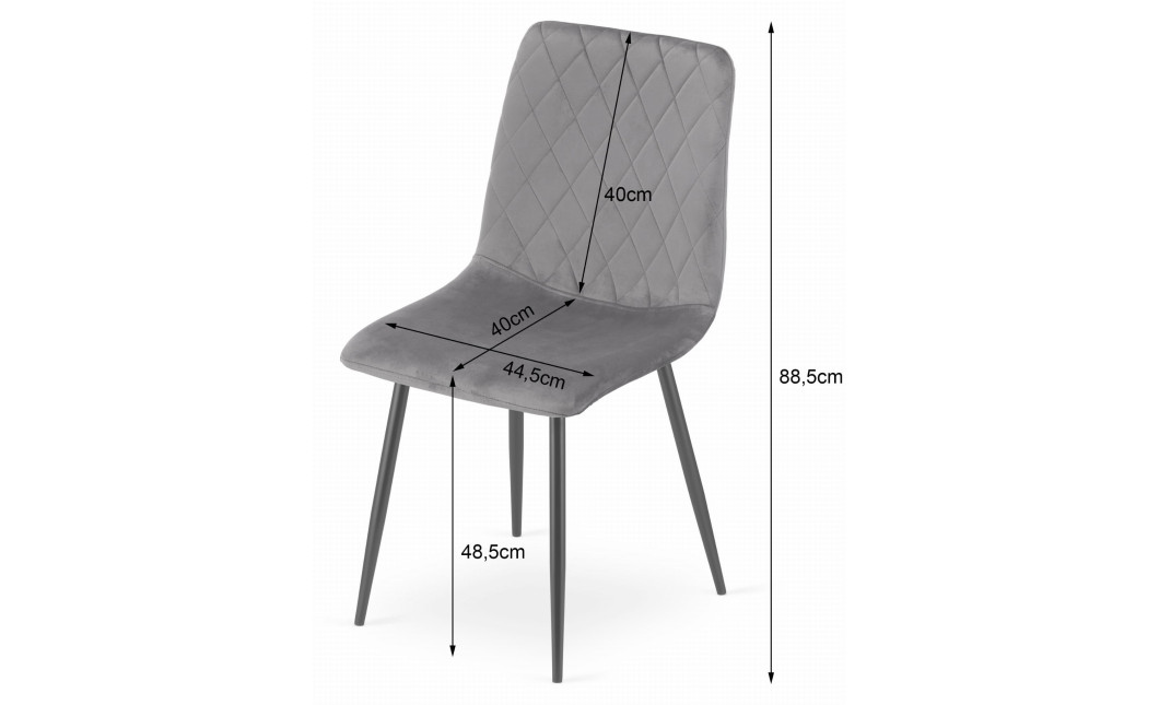 Stuhl TURIN Samt Rosa/Holzfarbe (10037861)