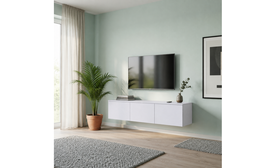 TV-Board Doros Levia Weiß 3 Türen 130х35х33 (41516288)