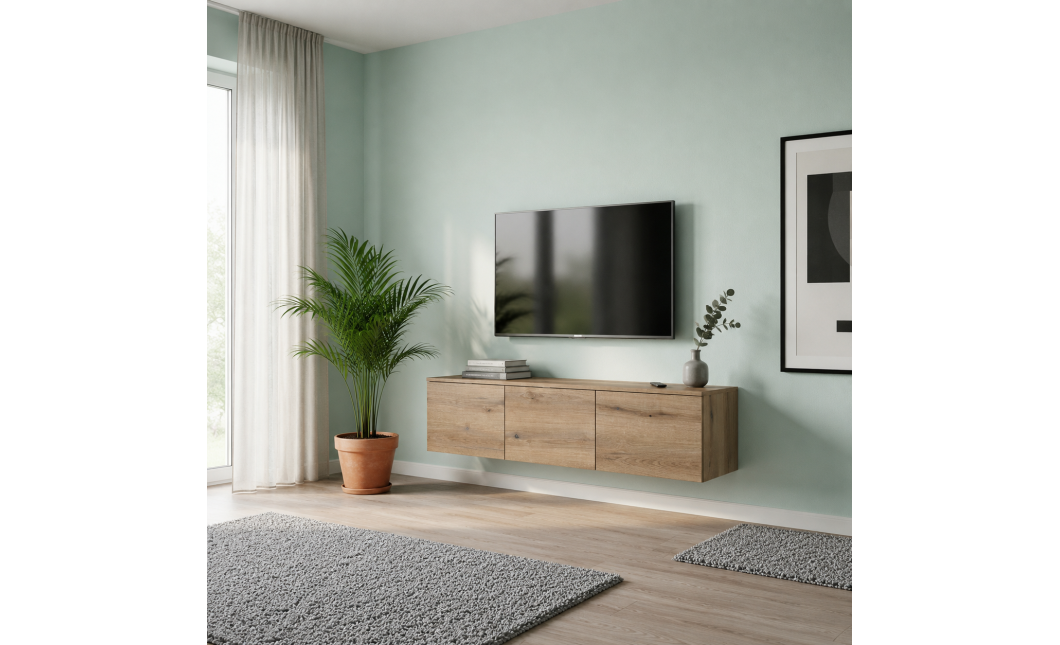 TV-Board Doros Levia Eiche Evoke 3 Türen 130х35х33 (41516290)