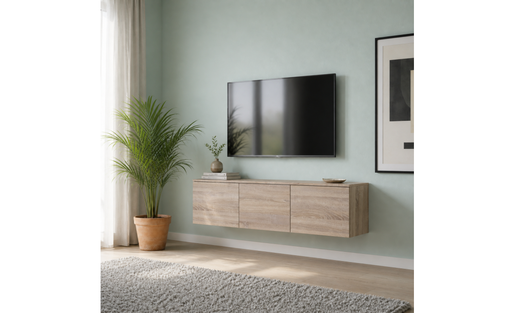 TV-Board Doros Levia Sonoma Eiche 3 Türen 130х35х33 (41516301)