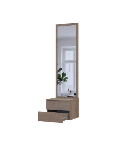 Flurschrank Doros Sola Cannolo / Kaschmir mit Spiegel 45x40x168,6 (44900371)