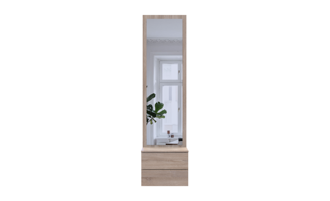 Flurschrank Doros Sola mit Spiegel Sonoma Eiche 45x40x168,6 (44900345)