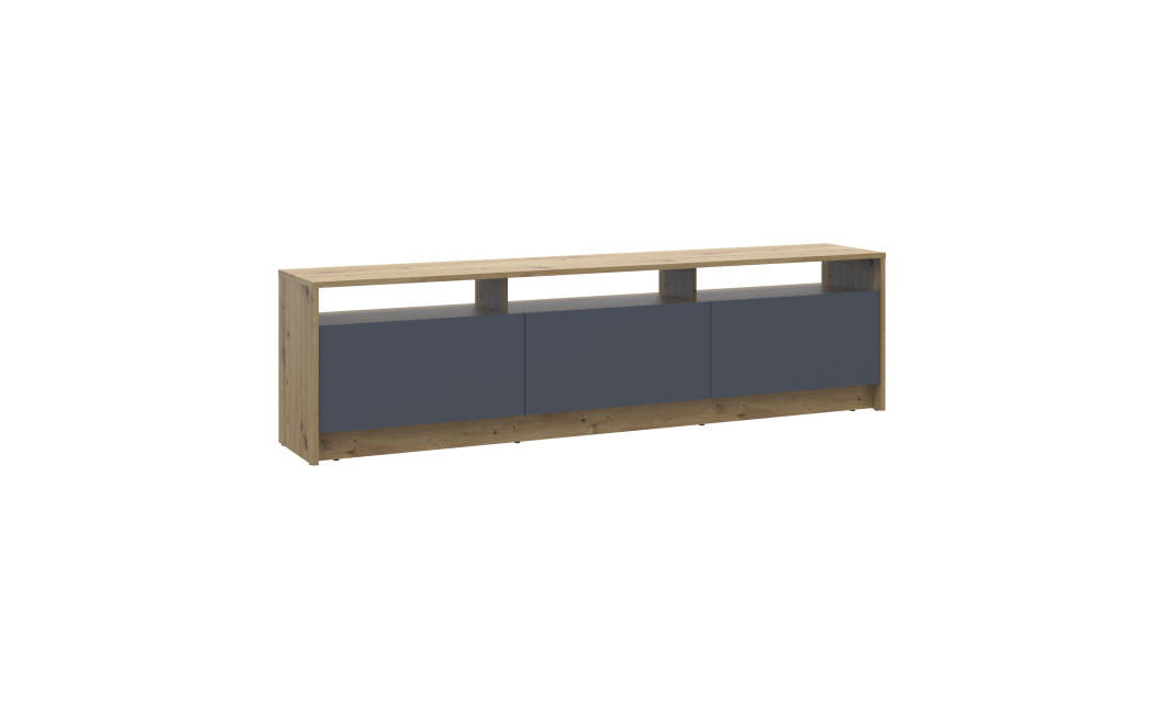 TV-Board Doros U3 Artisan Eiche / Graphitgrau 180x33x43 (41516202)