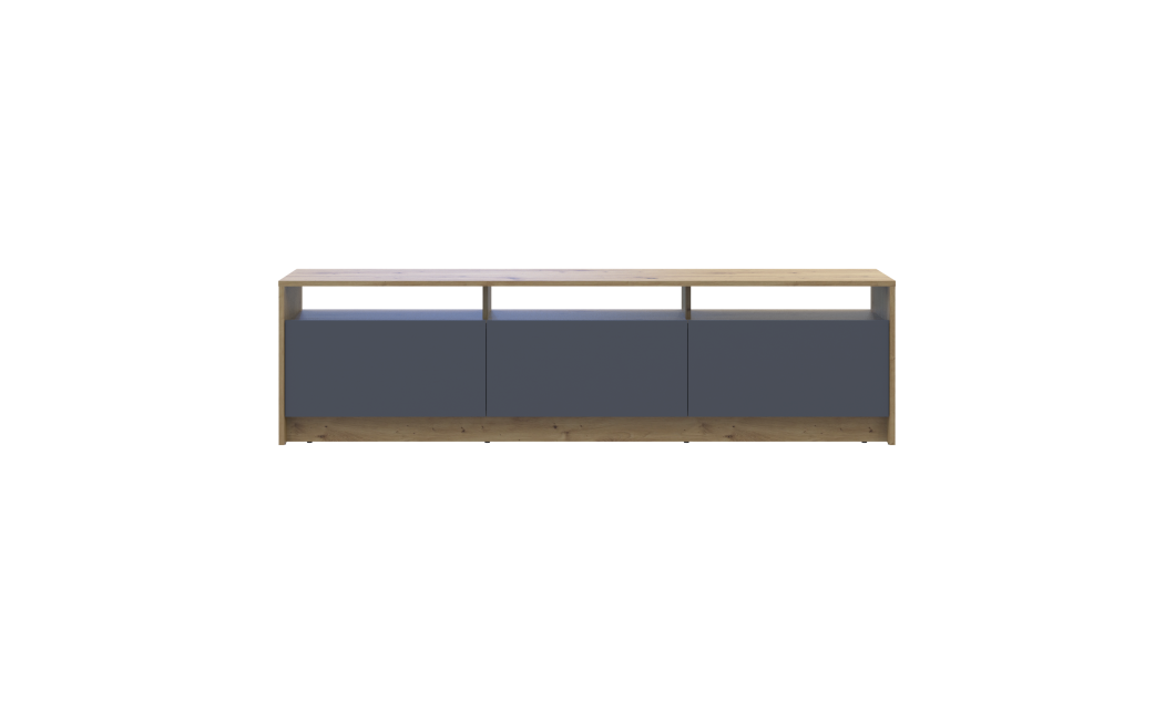 TV-Board Doros U3 Artisan Eiche / Graphitgrau 180x33x43 (41516202)