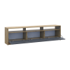 TV-Board Doros U3 Artisan Eiche / Graphitgrau 180x33x43 (41516202)