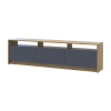 TV-Board Doros U3 Artisan Eiche / Graphitgrau 180x33x43 (41516202)