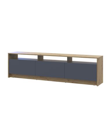TV-Board Doros U3 Artisan Eiche / Graphitgrau 180x33x43 (41516202)