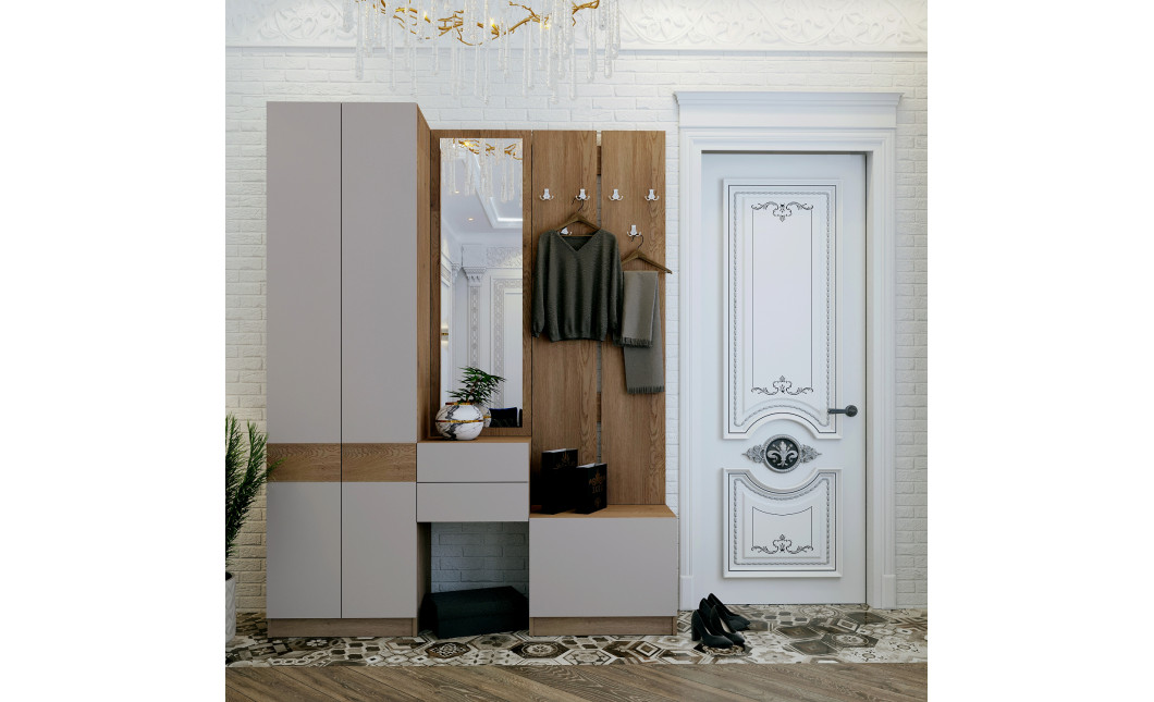 Flurwand Doros Sola Cannolo / Kaschmir 60x40x215 (44900372)