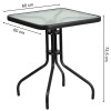 Gartenmöbel-Set ISLAND + SOFIA: quadratischer Tisch 60 cm und 2 Stühle, braun (10070019)