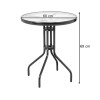 Gartentisch ISLAND rund 60 cm (10039961)