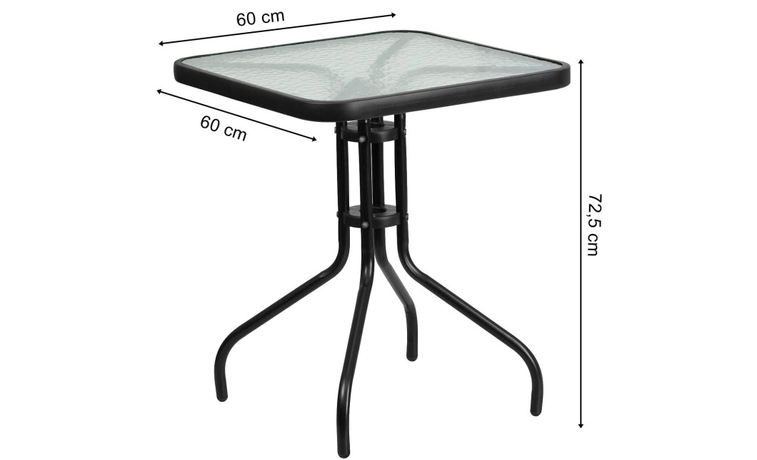 Gartentisch ISLAND quadratisch 60 cm (10039981)